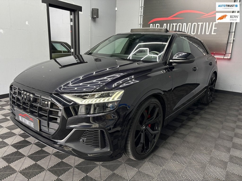 Audi Q8 60 TFSI e quattro Competition, Auto's, Audi, Bedrijf, Te koop, Q8, 360° camera, 4x4, ABS, Achteruitrijcamera, Adaptive Cruise Control