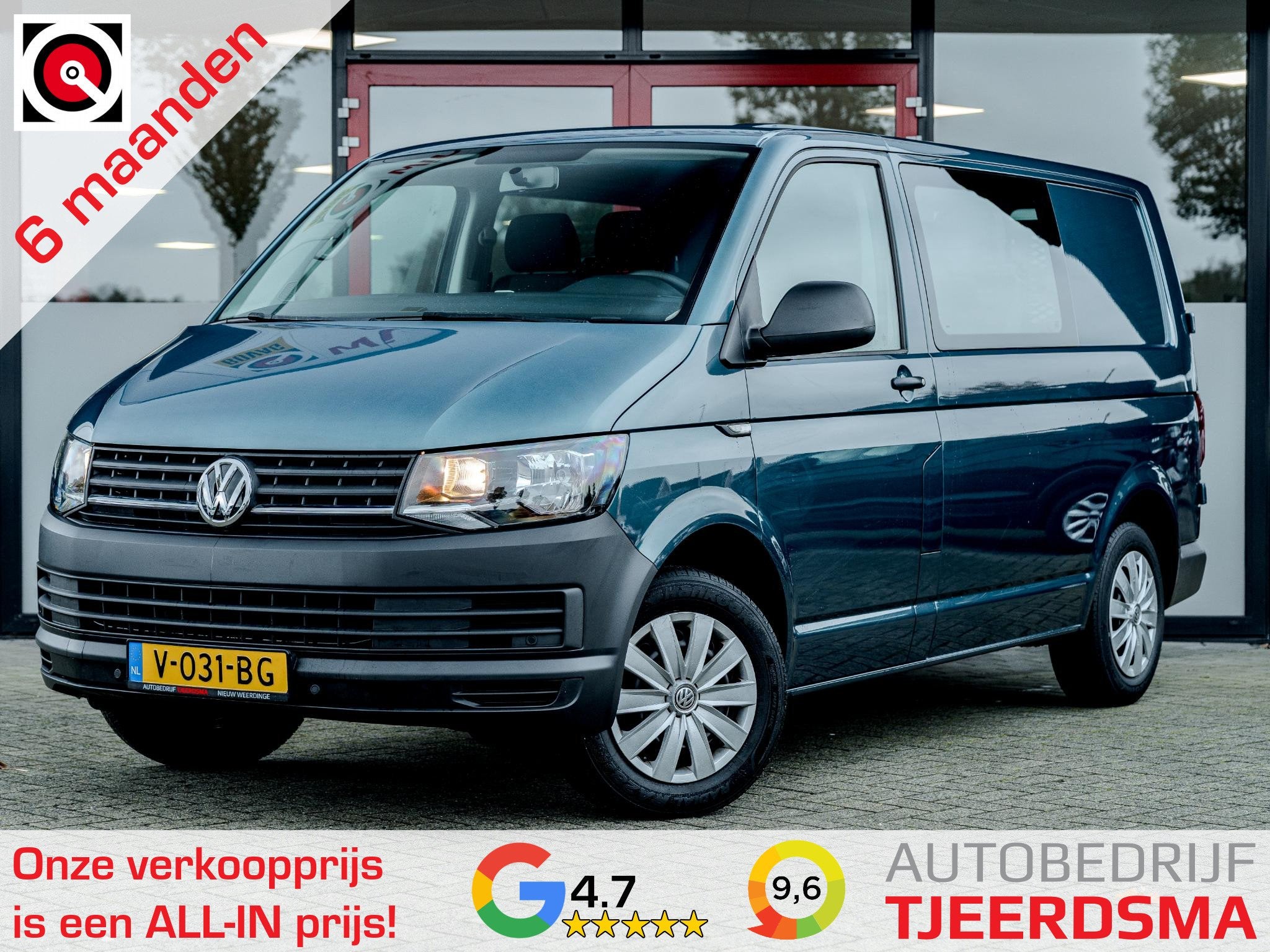 Volkswagen Transporter 2.0 TDI L1H1 Comfortline Rolstoelverv, Voorwielaandrijving, Stof, Gebruikt, 4 cilinders