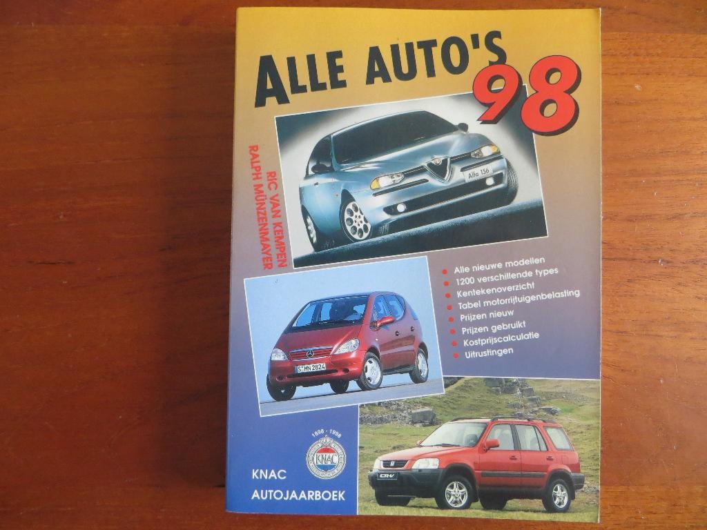 KNAC Autojaarboek Alle Auto's 1998, Boeken, Auto's | Boeken, Ophalen of Verzenden, Zo goed als nieuw, Algemeen