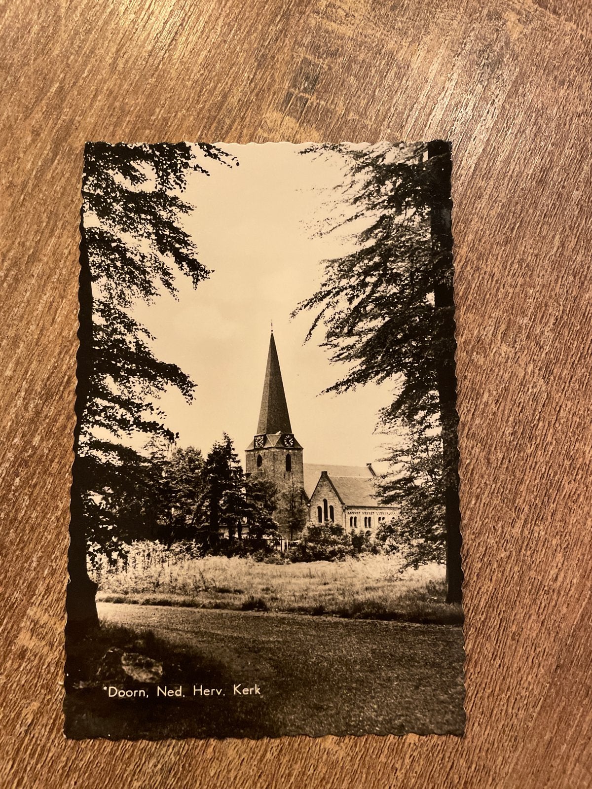 Oude ansichtkaart Hervormde Kerk Doorn, Utrecht, Ophalen of Verzenden, 1940 tot 1960, Gelopen, Utrecht