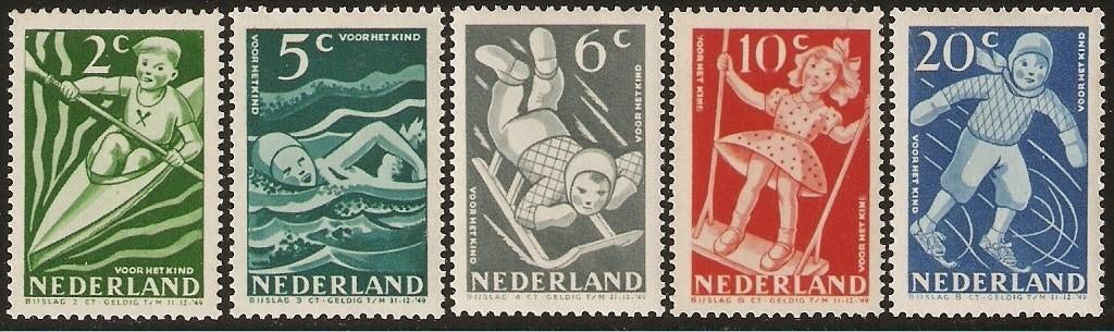 Nederland 508-512 serie kinderzegels., Postzegels en Munten, Postzegels | Nederland, Verzenden, Postfris