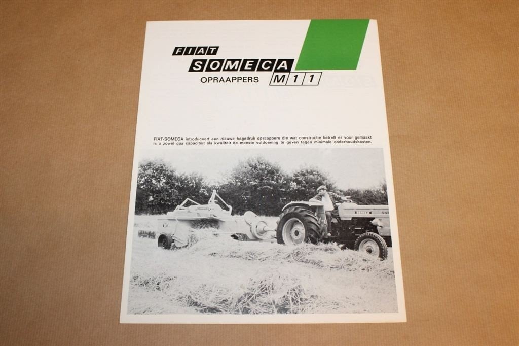 Zeldzame brochure - Fiat Someca Opraappers [landbouw], Ophalen of Verzenden, Zo goed als nieuw