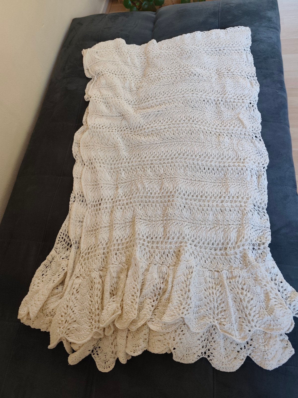 Handgemaakte gehaakte deken/sprei, Ophalen of Verzenden