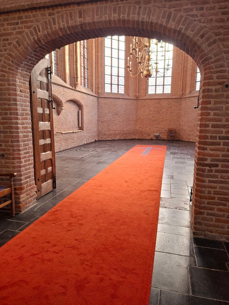 tapijt, loper, kerkloper, kerke loper, Ophalen, 150 tot 200 cm, 200 cm of meer, Zo goed als nieuw