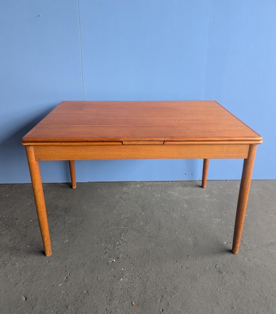 Vintage teak eettafel 1960s, Huis en Inrichting, Tafels | Eettafels, Ophalen, Rechthoekig, 200 cm of meer, 50 tot 100 cm