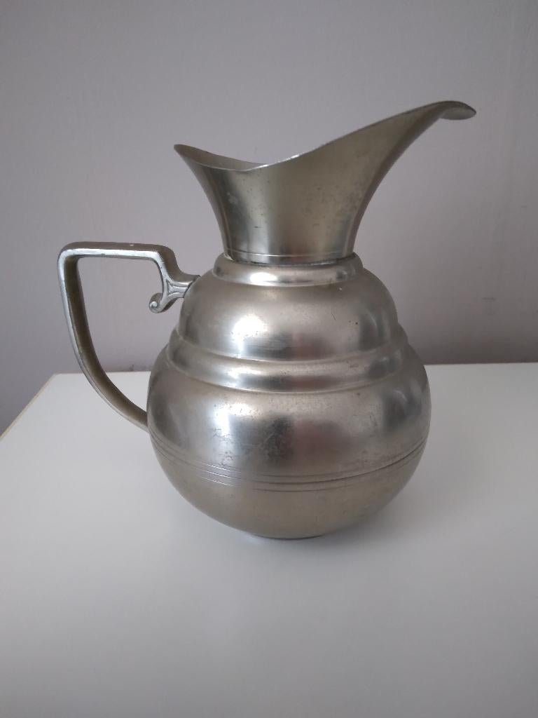 tin vaasje rio tin 14 cm hoog, Antiek en Kunst, Antiek | Tin, Ophalen of Verzenden