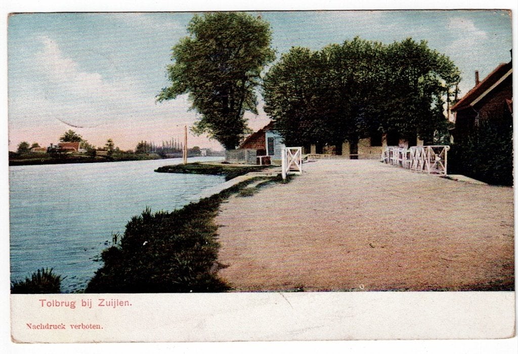 Zuijlen 1902. De Tolbrug., Ophalen of Verzenden, Voor 1920, Gelopen, Zuid-Holland