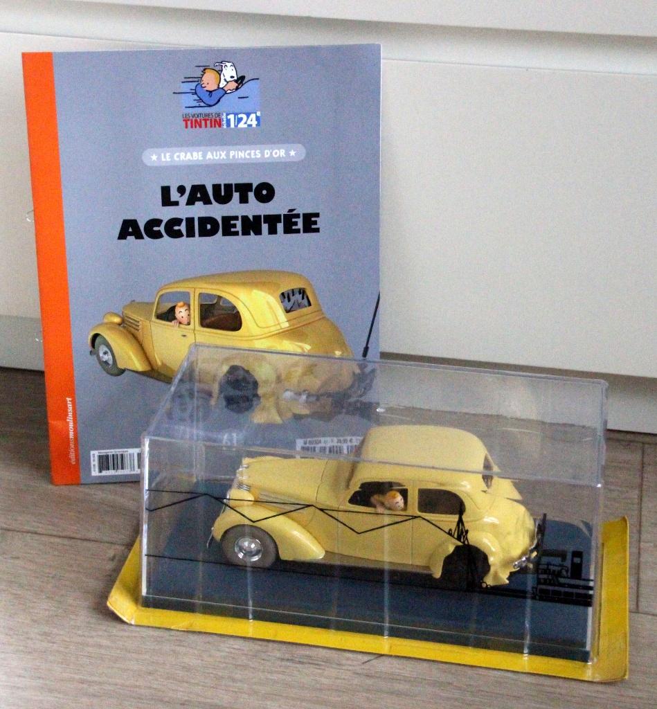Kuifje auto Schaal 1/24 Tintin voiture Hergé n 61, Verzenden, Kuifje, Zo goed als nieuw, Beeldje of Figuurtje