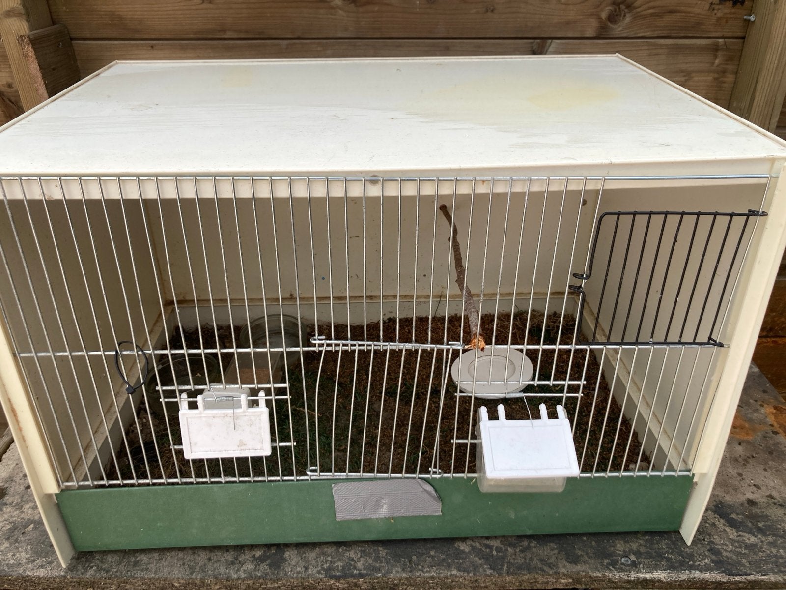 Gebruikte Vogel kooi voor kleine vogels en parkieten, Ophalen, Gebruikt, Metaal, Vogelkooi