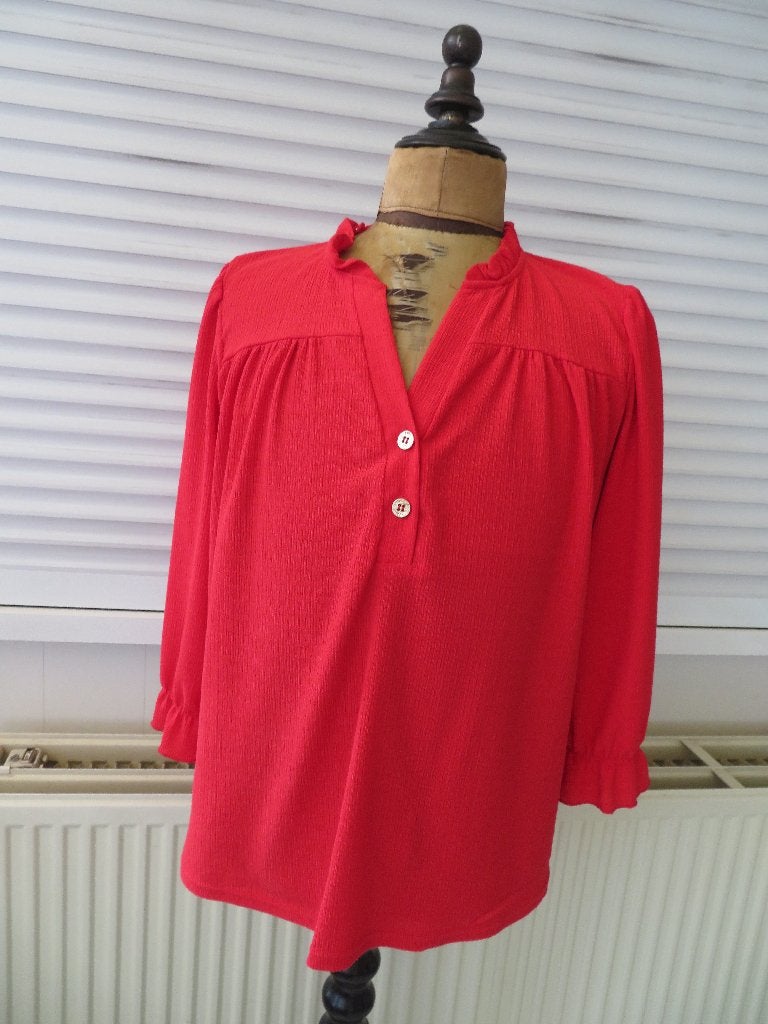 Dames blouse nieuw rood maat L/XL, Maat 46/48 (XL) of groter, Nieuw, Ophalen of Verzenden, Onbekend