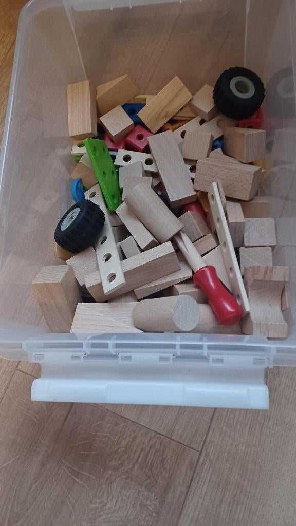 Houten mecano en blokken, Ophalen, Gebruikt, Overige typen