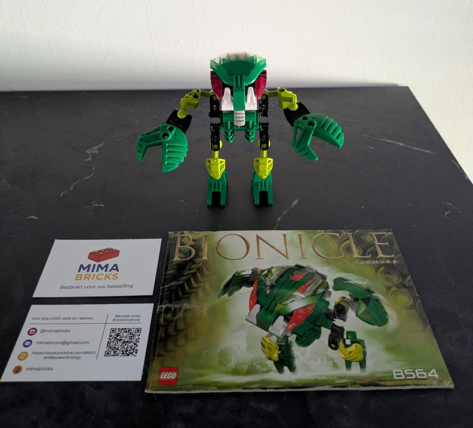 Lego Bionicle Lehvak 8564 - Complete set, Gebruikt, Aastvej 1, 7190 Billund, Denemarken, Ophalen of Verzenden, Privacy.officer@lego.com