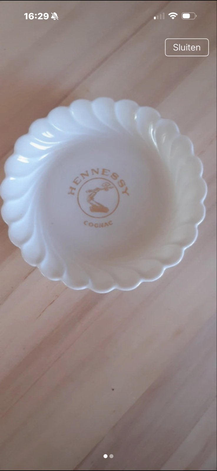 Vintage Hennessy Cognac Asbak/Schaaltje - Porselein, Ophalen of Verzenden