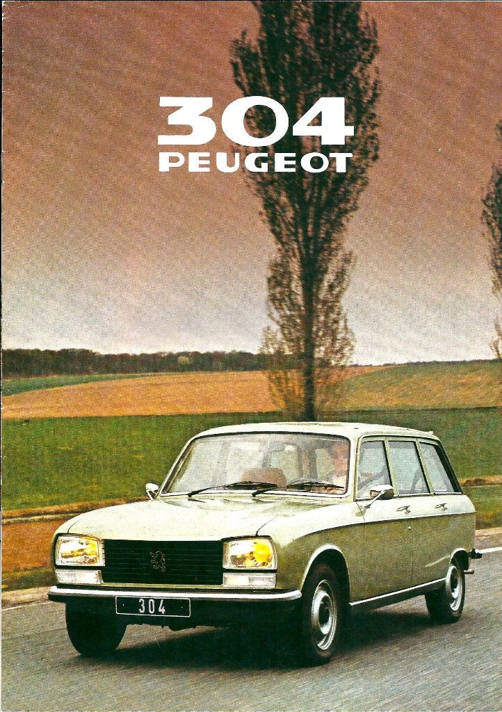 Folder Peugeot 304 Break 1980, Ophalen of Verzenden, Gelezen, Peugeot