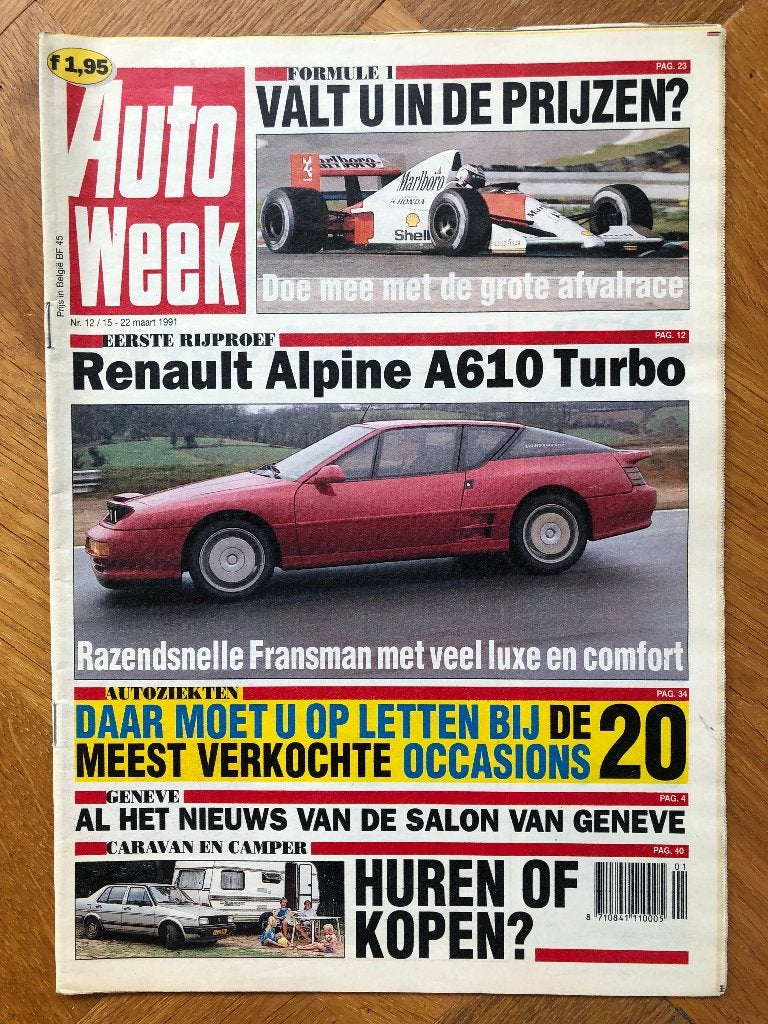 Autoweek nr. 12 1991 *, Verzenden, Nieuw, Autoweek, Algemeen