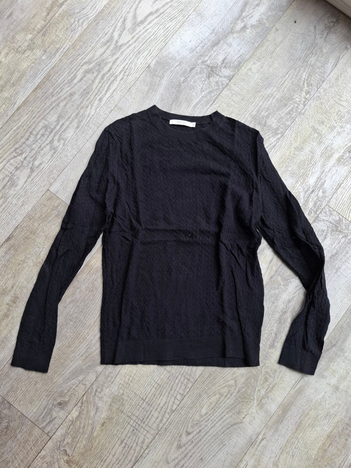 Zwarte trui met textuur - Premium by Jack & Jones, Ophalen of Verzenden, Zo goed als nieuw, Maat 46 (S) of kleiner, Zwart