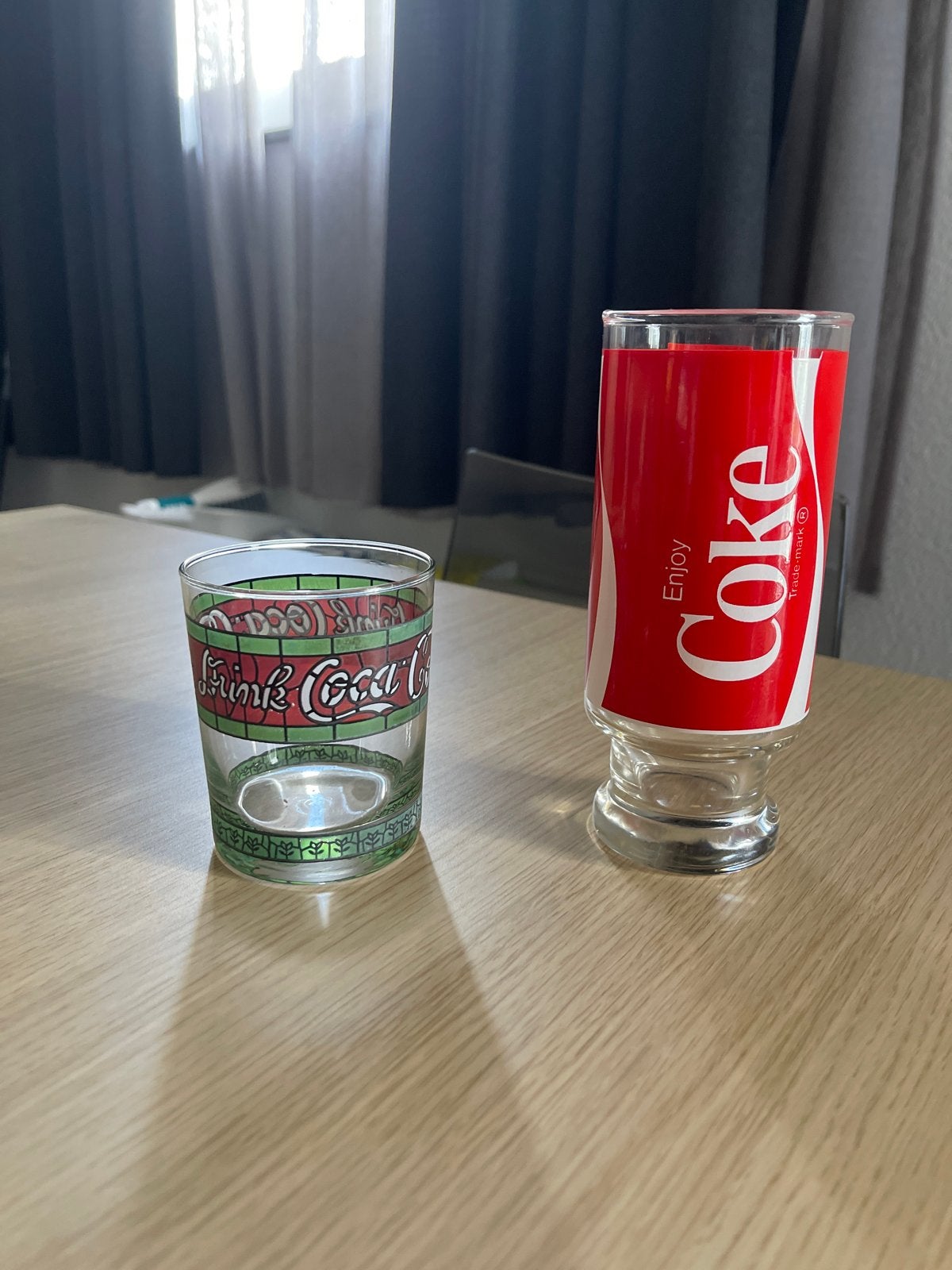 Coca-Cola Glazen Set - Vintage en Modern, Ophalen of Verzenden, Zo goed als nieuw