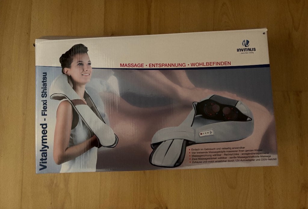 Vitaly Med Flexi Shiatsu massage gordelapparaat ( zwart), Ophalen of Verzenden, Zo goed als nieuw