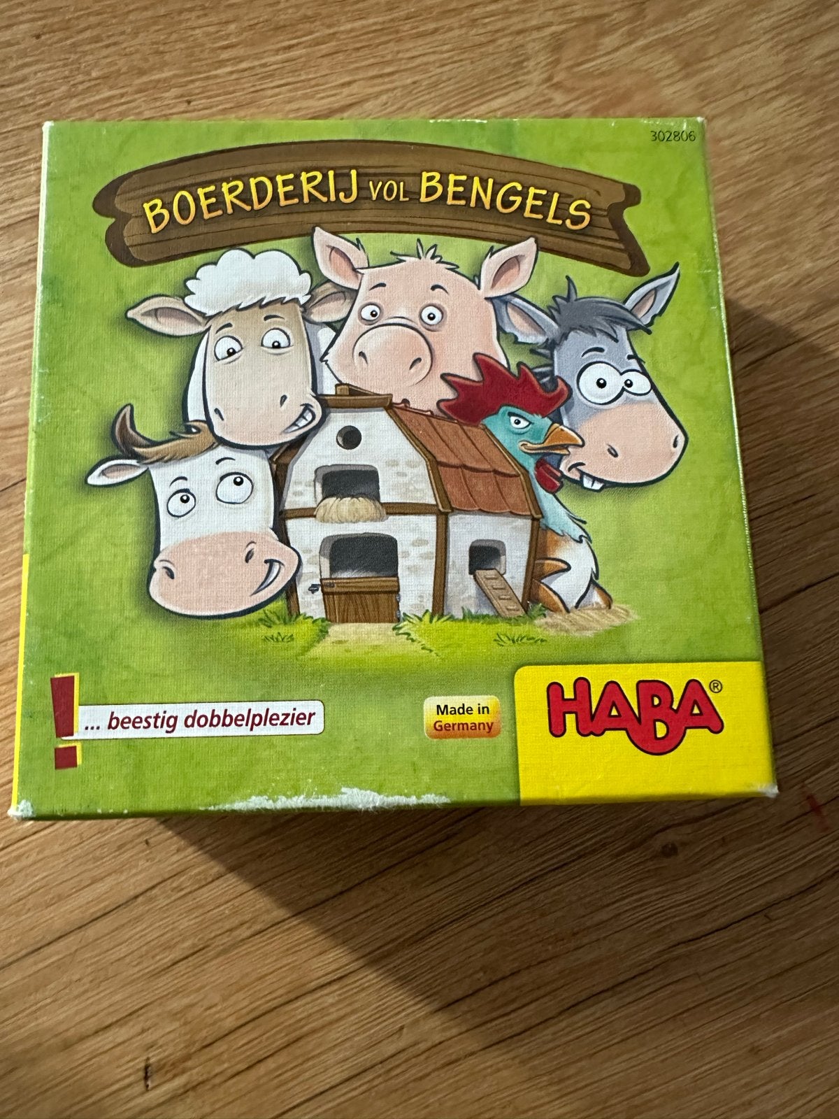 HABA Boerderij vol Bengels - Leuk dobbelspel voor kinderen, Drie of vier spelers, Ophalen of Verzenden, Gebruikt