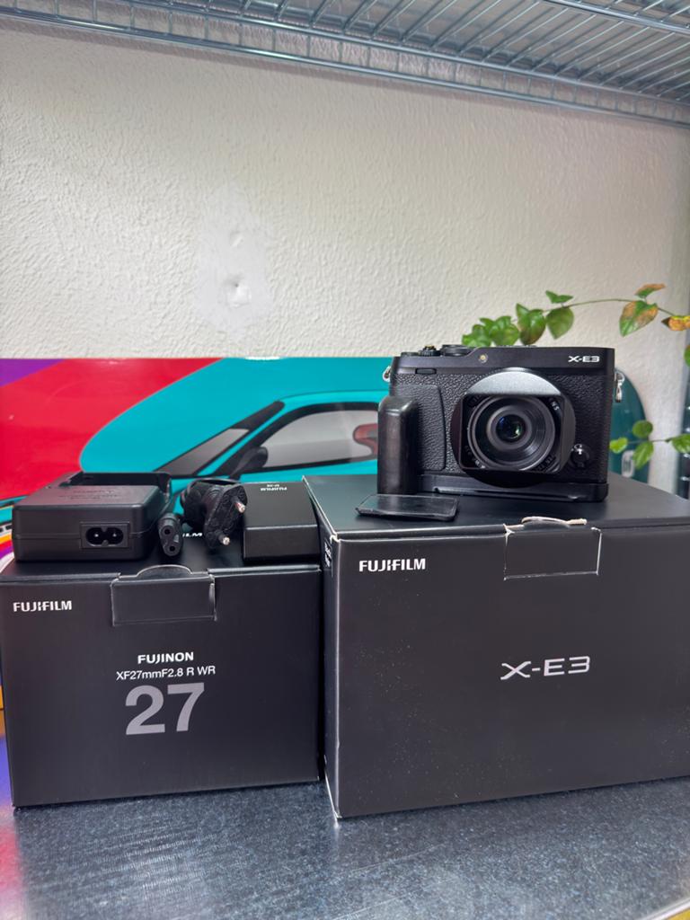 Fujifilm X-E3 + Fujifilm XF 27mm f2.8 R WR, Ophalen, Compact, Zo goed als nieuw, Fuji