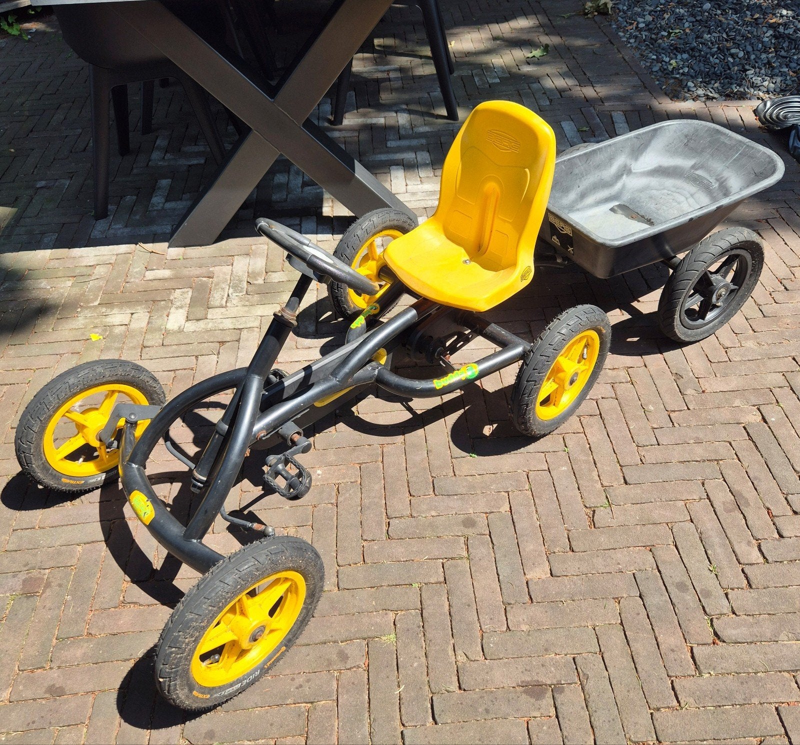 Stoere Berg Buddy skelter met aanhanger, Ophalen, Gebruikt, Berg, Met kar of aanhanger
