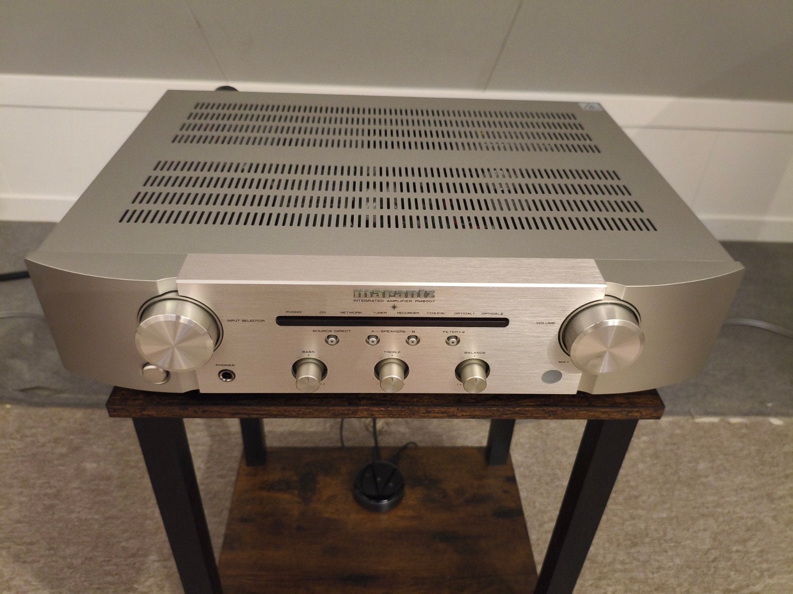 Marantz PM6007 zilver, nieuwstaat incl garantie, Marantz, Ophalen of Verzenden, Zo goed als nieuw, Minder dan 60 watt