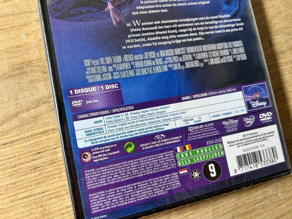 NIEUW | DVD Aladdin Real Life Versie Nieuw Origineel NL, Cd's en Dvd's, Dvd's | Tekenfilms en Animatie, Alle leeftijden, Ophalen of Verzenden