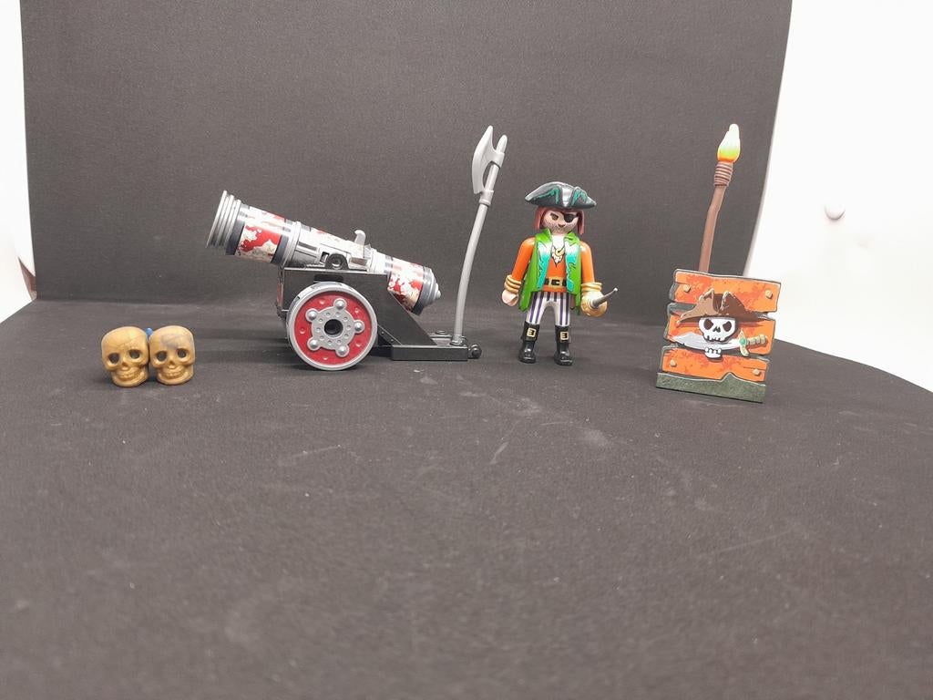 Playmobil Piraten set met kanon en piraat, Ophalen of Verzenden, Gebruikt, Jongen of Meisje