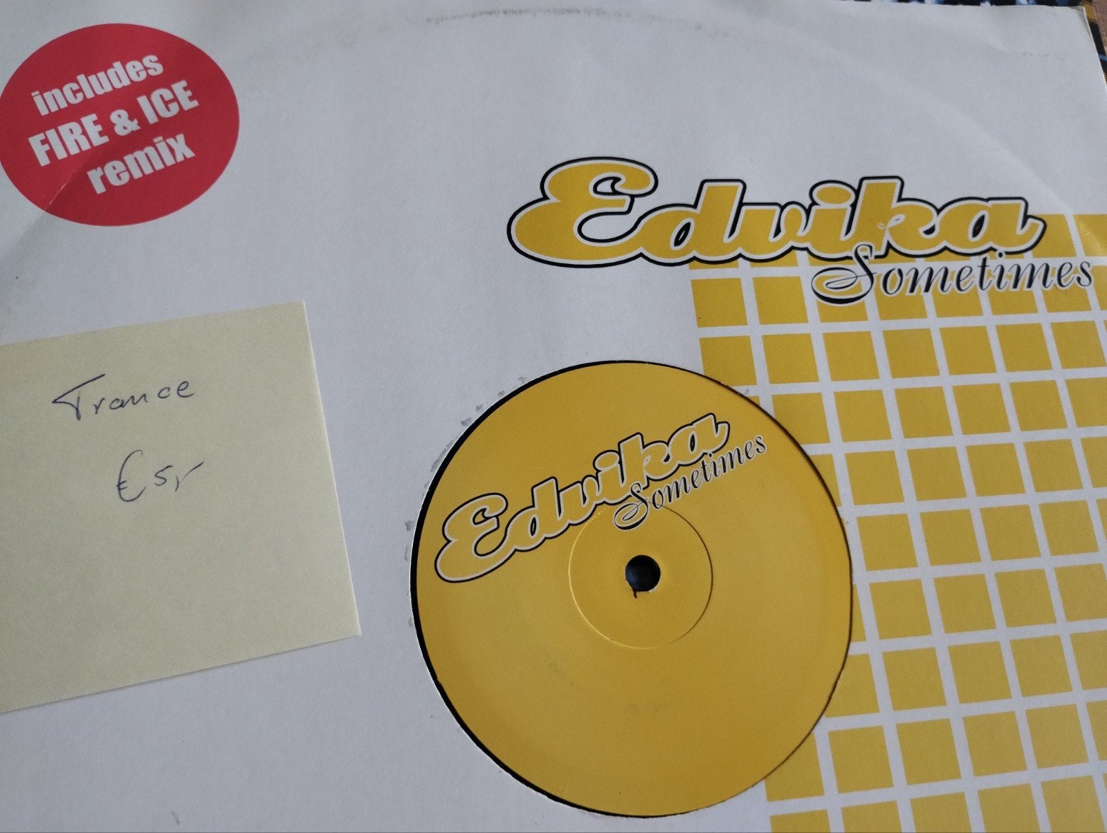 Edwika - Sometimes (Trance 12" Vinyl), Cd's en Dvd's, Vinyl | Dance en House, Gebruikt, Trance, Ophalen of Verzenden, EP
