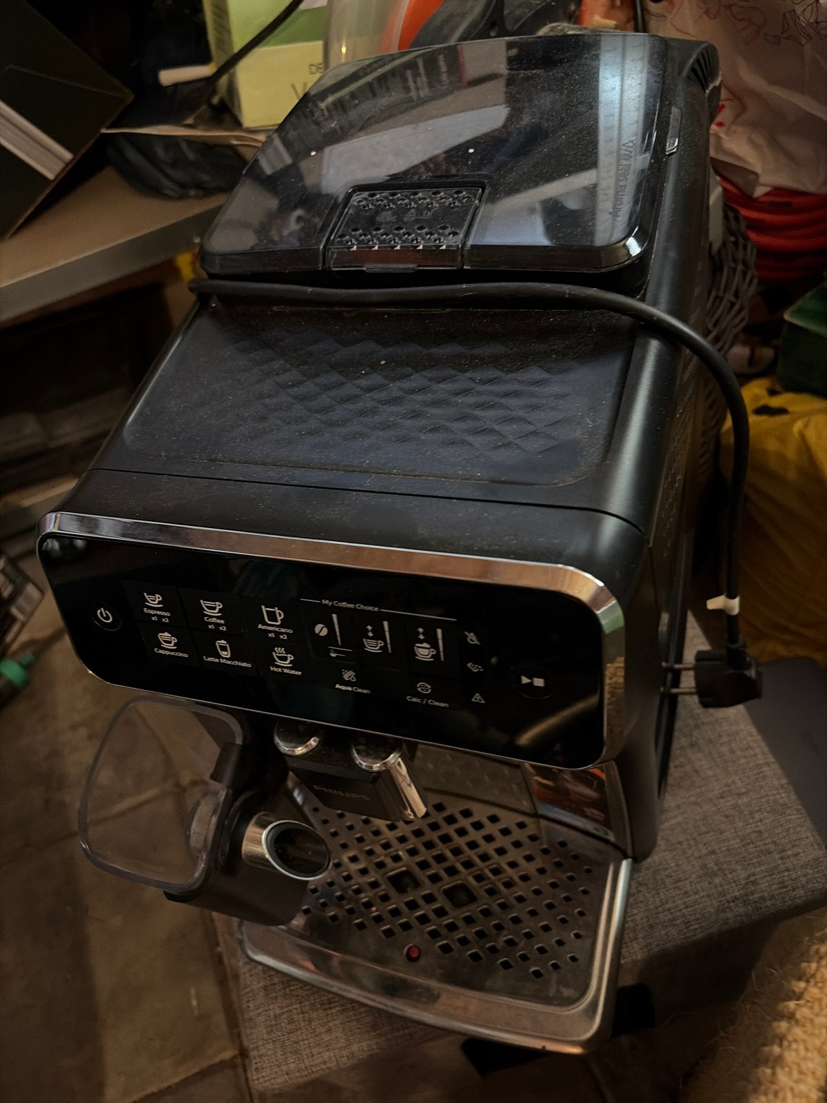 Philips volautomatische espressomachine, Witgoed en Apparatuur, Ophalen, Afneembaar waterreservoir, Gebruikt, Espresso apparaat