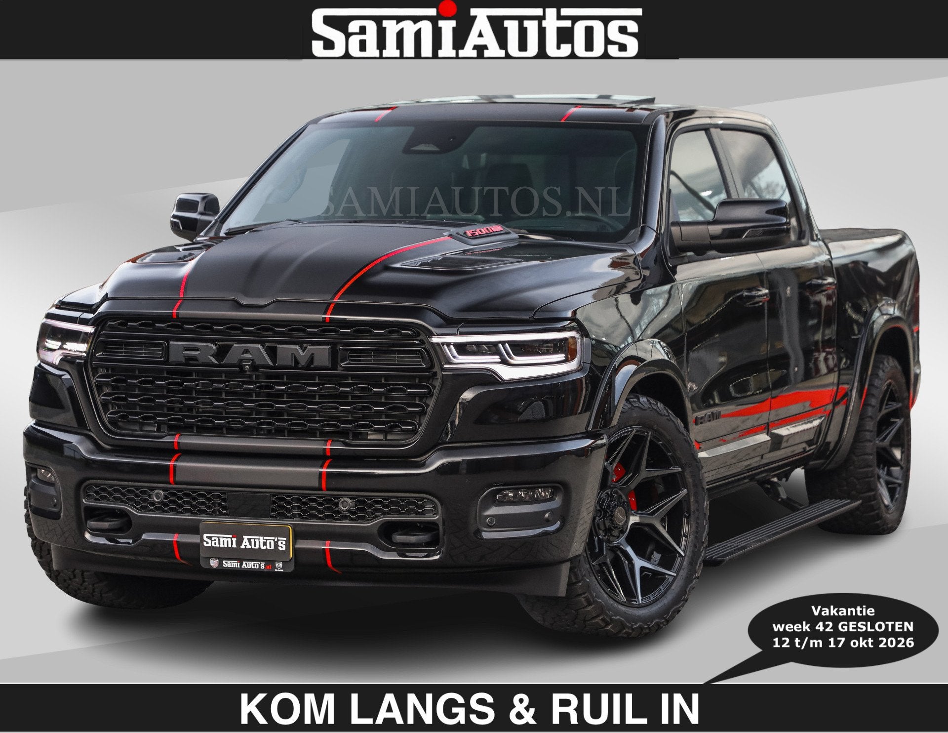 Dodge Ram LIMITED 2027 5.7 V8 HEMI | €79950,- excl excl |, Auto's, Automaat, Dealer onderhouden, 5654 cc, Met garantie (alle)