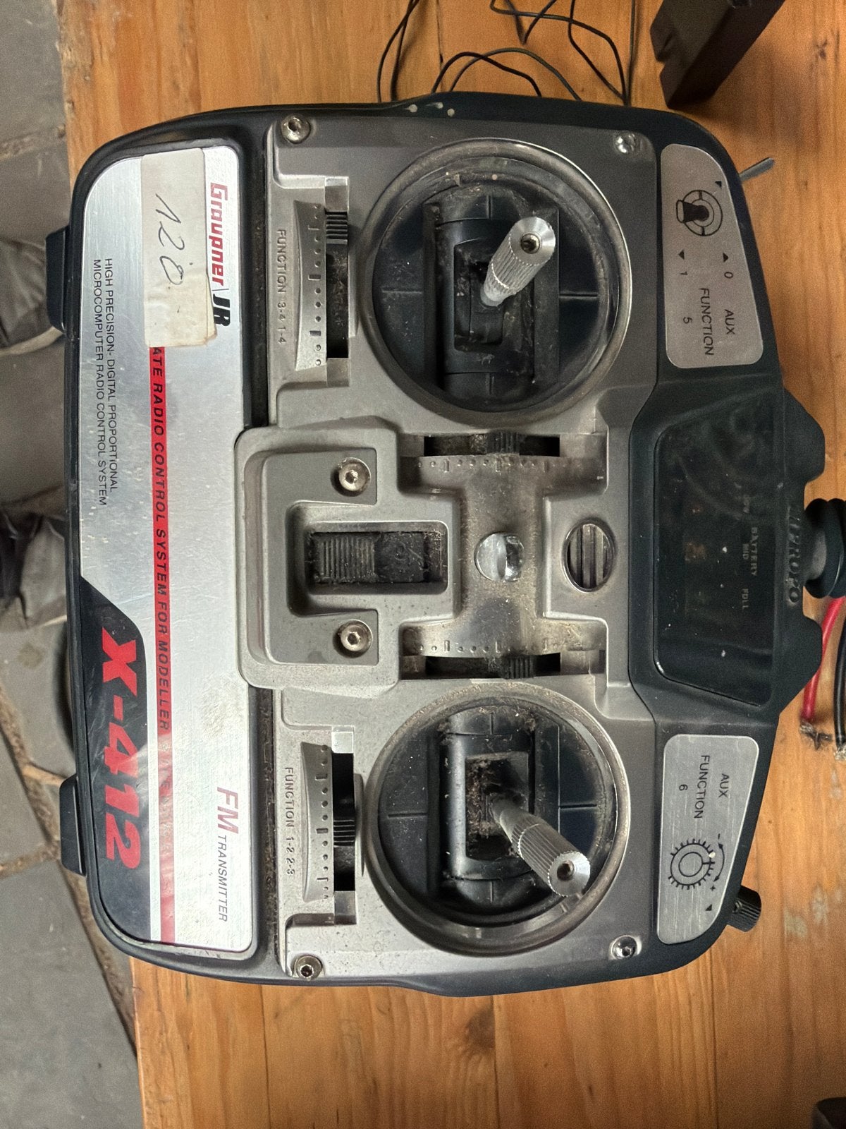 Graupner X-412 FM Zender met Vario Modul en accessoires, Ophalen, Gebruikt