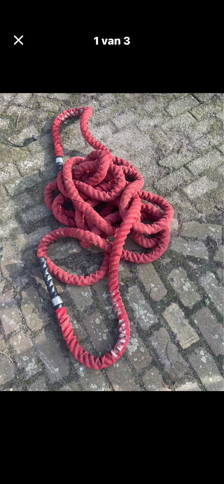Fitnesstouw dacht 350cm, Ophalen, Zo goed als nieuw