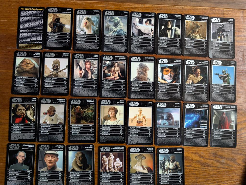 Top Trumps Star Wars episodes IV-VI kaartspel, Ophalen of Verzenden, Zo goed als nieuw, Actiefiguurtje