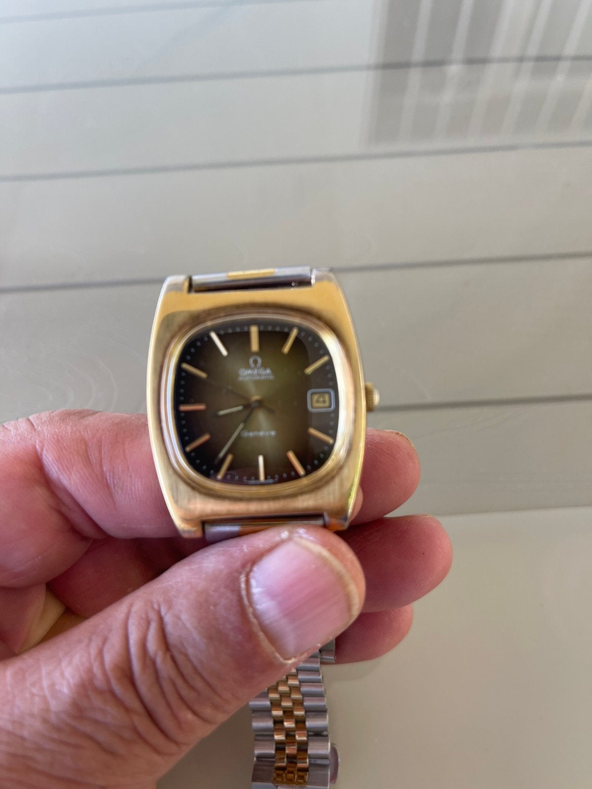 Horloge Omega, 20 of groter, IJzer of Staal, Heer, Ophalen of Verzenden