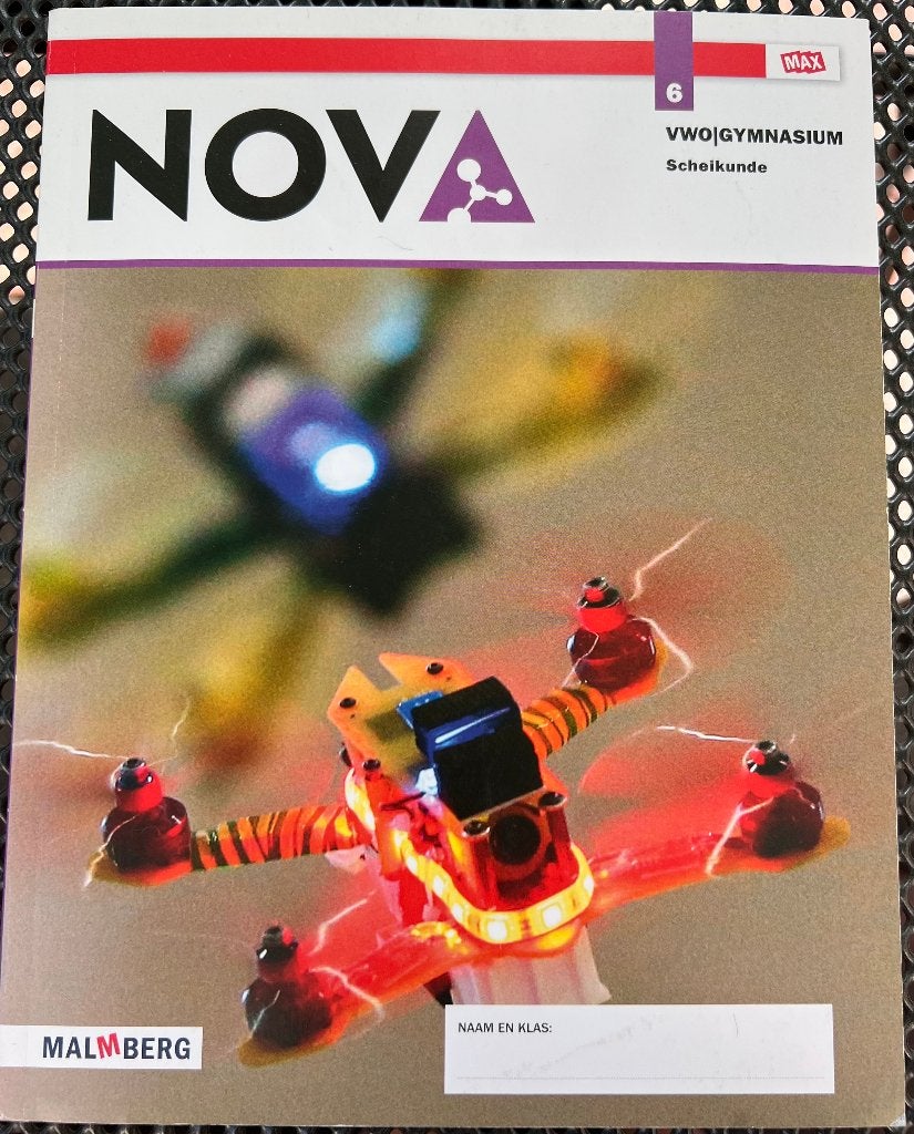 Nova Scheikunde MAX 6 vwo/gymnasium leeropdrachtenboek, VWO, Scheikunde, Malmberg, Ophalen of Verzenden