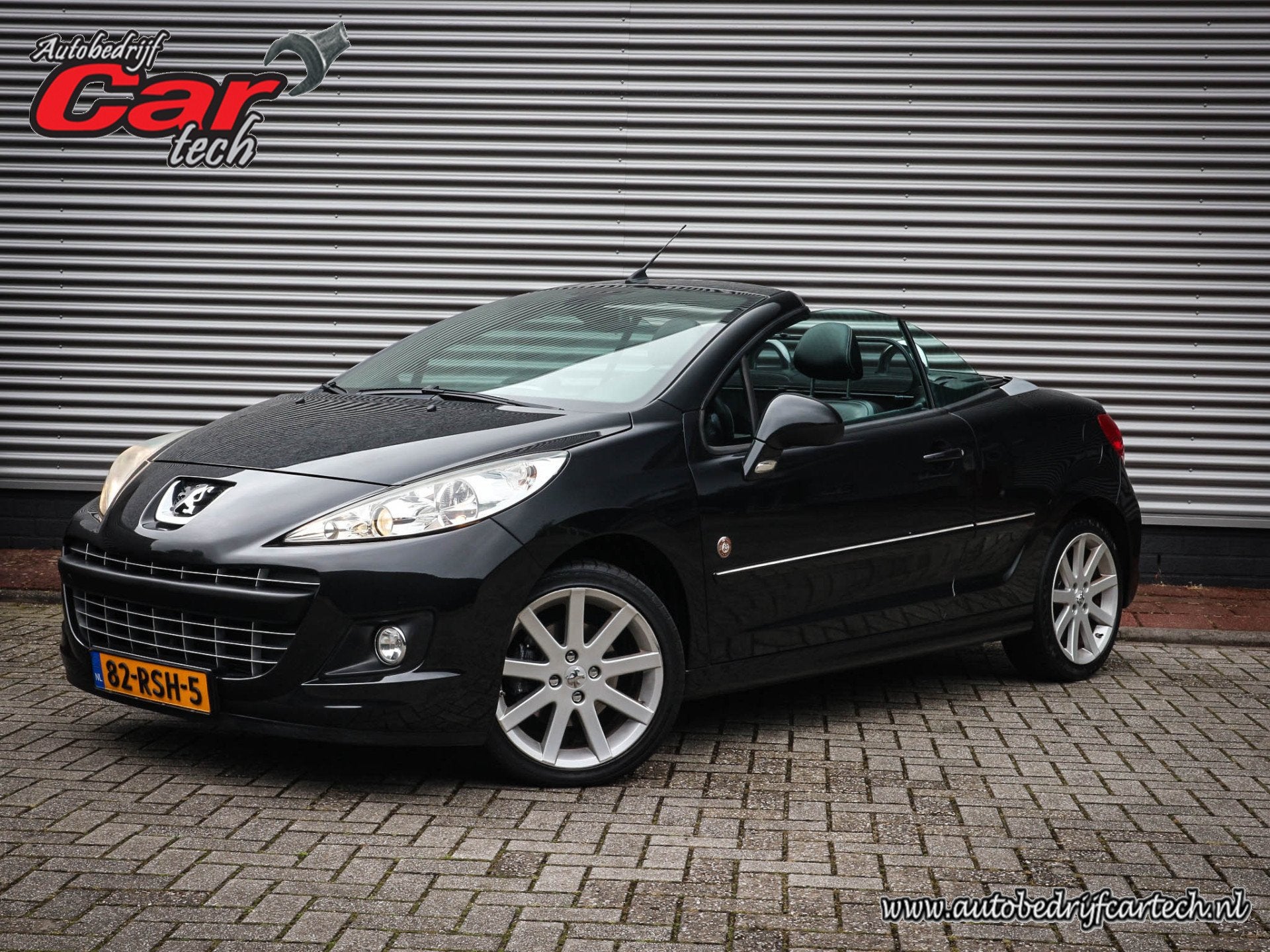 Peugeot 207 CC 1.6 VTi Roland Garros | Clima | Cruise | Leer, Euro 5, Gebruikt, Zwart, 4 cilinders