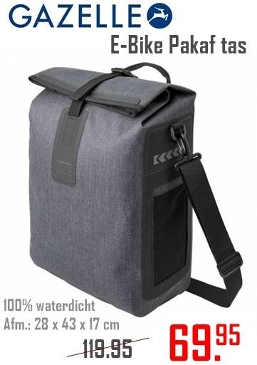 Voltano Rolltop Dubbel -waterdichte tas -LAAGSTE PRIJS IN NL, Fietsen en Brommers, Ophalen of Verzenden, Nieuw, Overige merken