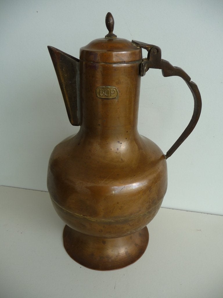 oude koperen SCHENKKAN, Antiek en Kunst, Curiosa en Brocante, Ophalen of Verzenden