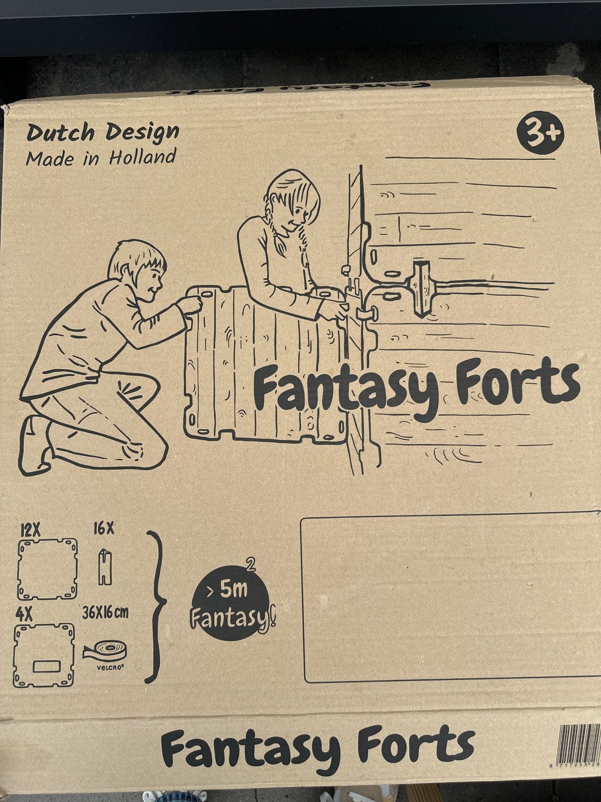Fantasy Forts Kartonnen Bouwplaten met Klittenband, Ophalen, Gebruikt, Overige merken