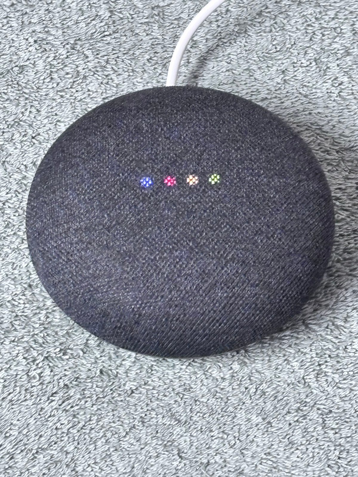 Google Nest Mini - Slimme speaker met Google Assistent, Audio, Tv en Foto, Luidsprekers, Ophalen of Verzenden, Gebruikt