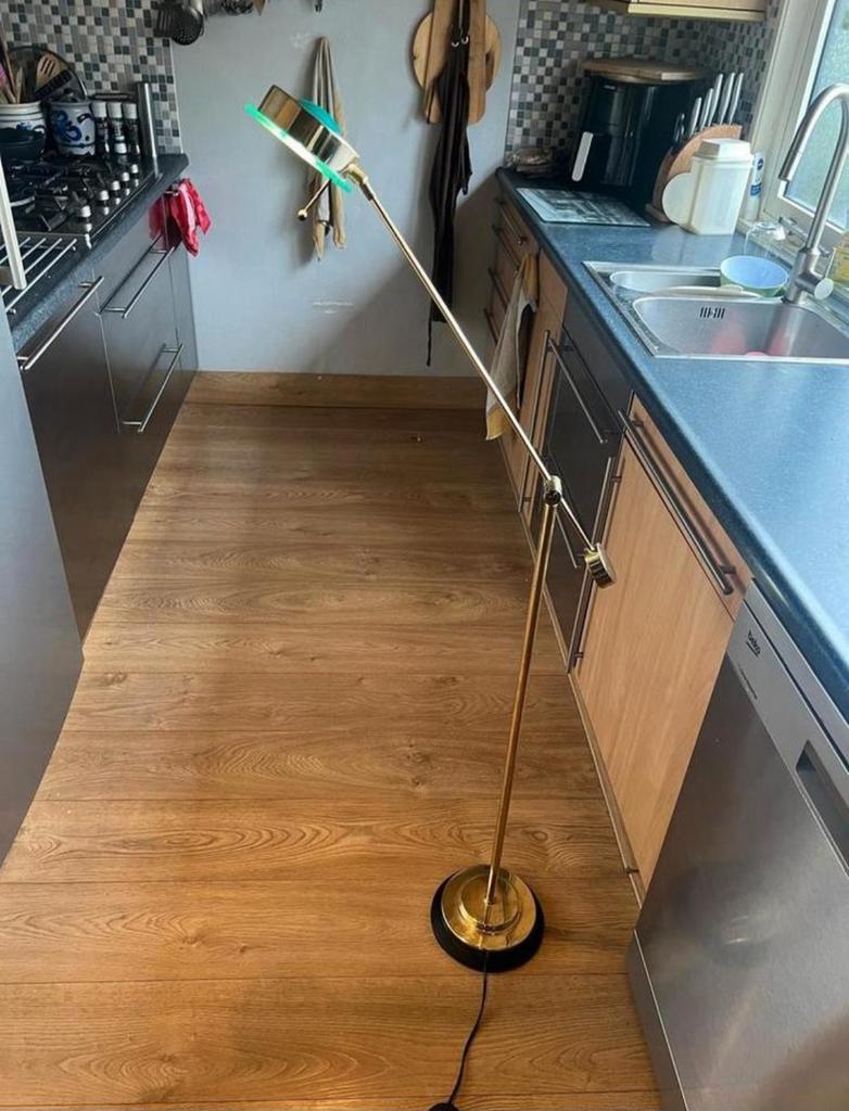 Mooie vloerlamp  dimbaar, Ophalen of Verzenden, Zo goed als nieuw, 150 tot 200 cm
