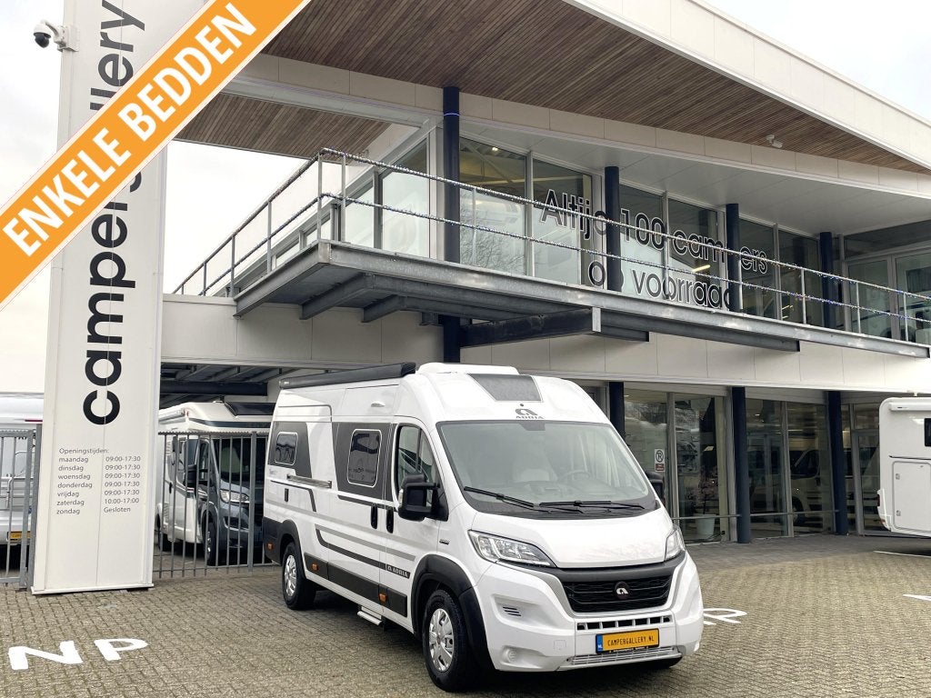 Adria Twin Plus 640 SLB ENKELE BEDDEN 6.36M FIAT 8 2022 PDC, Caravans en Kamperen, Campers, Ringverwarming, Fiat, Bedrijf, Tot en met 3