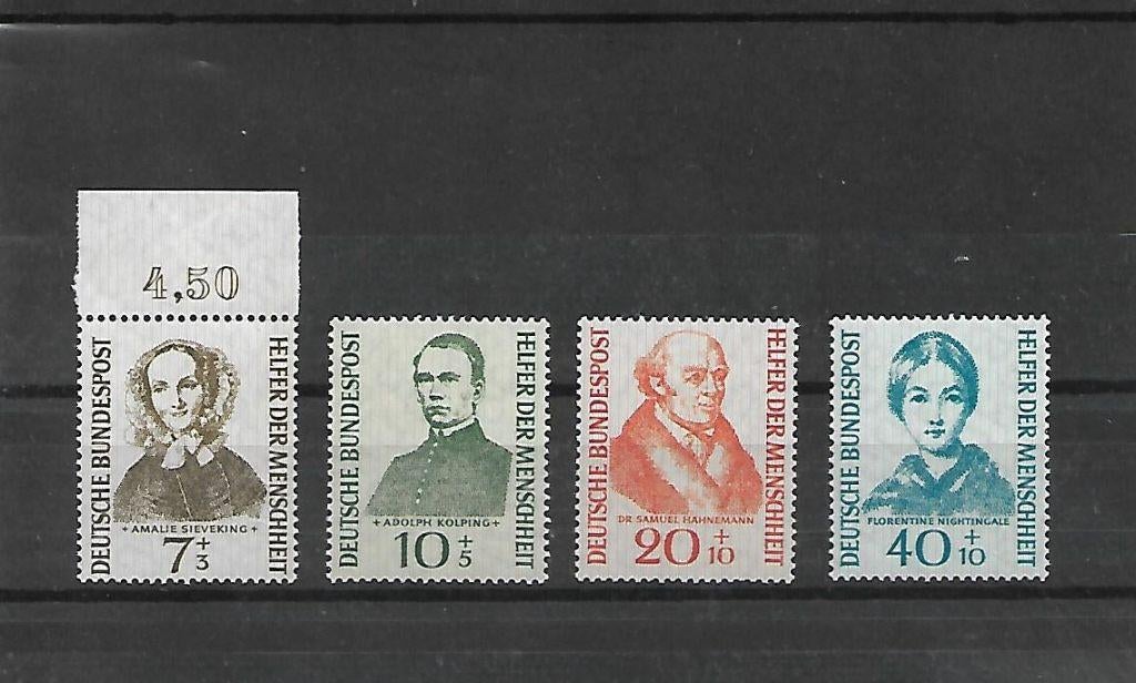 Duitsland  Michel nr. 222-25  Postfris, Ophalen, BRD, Postfris