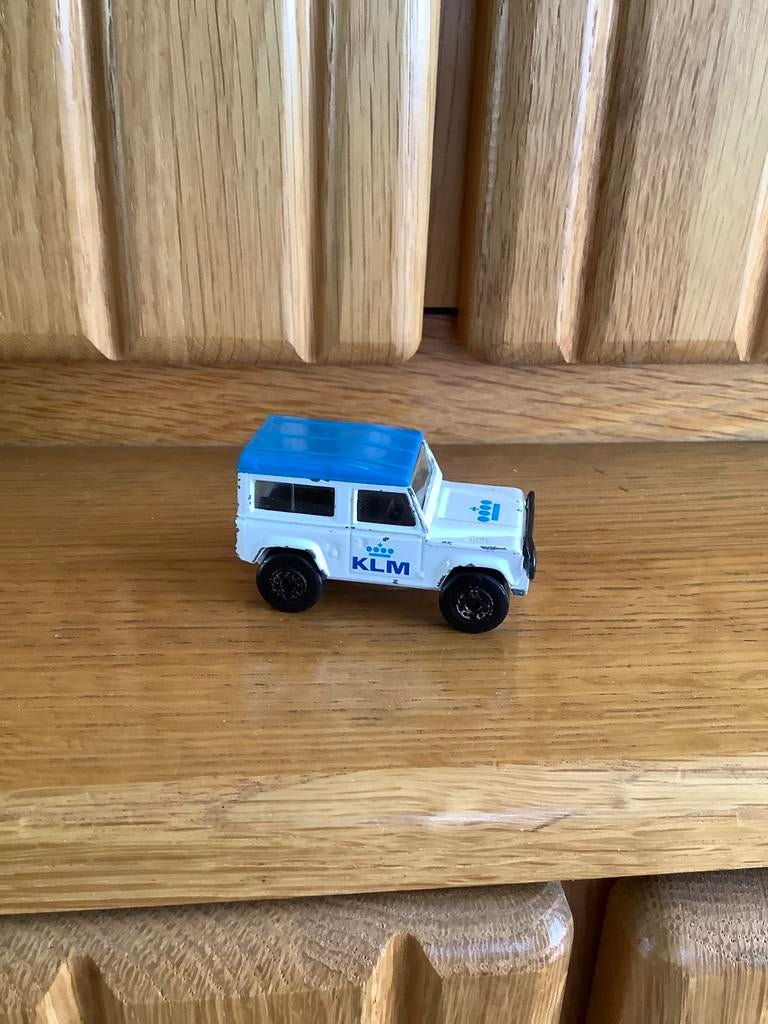 K.L.M landrover van Matchbox uit 1987, Ophalen of Verzenden, Gebruikt, Auto, Matchbox