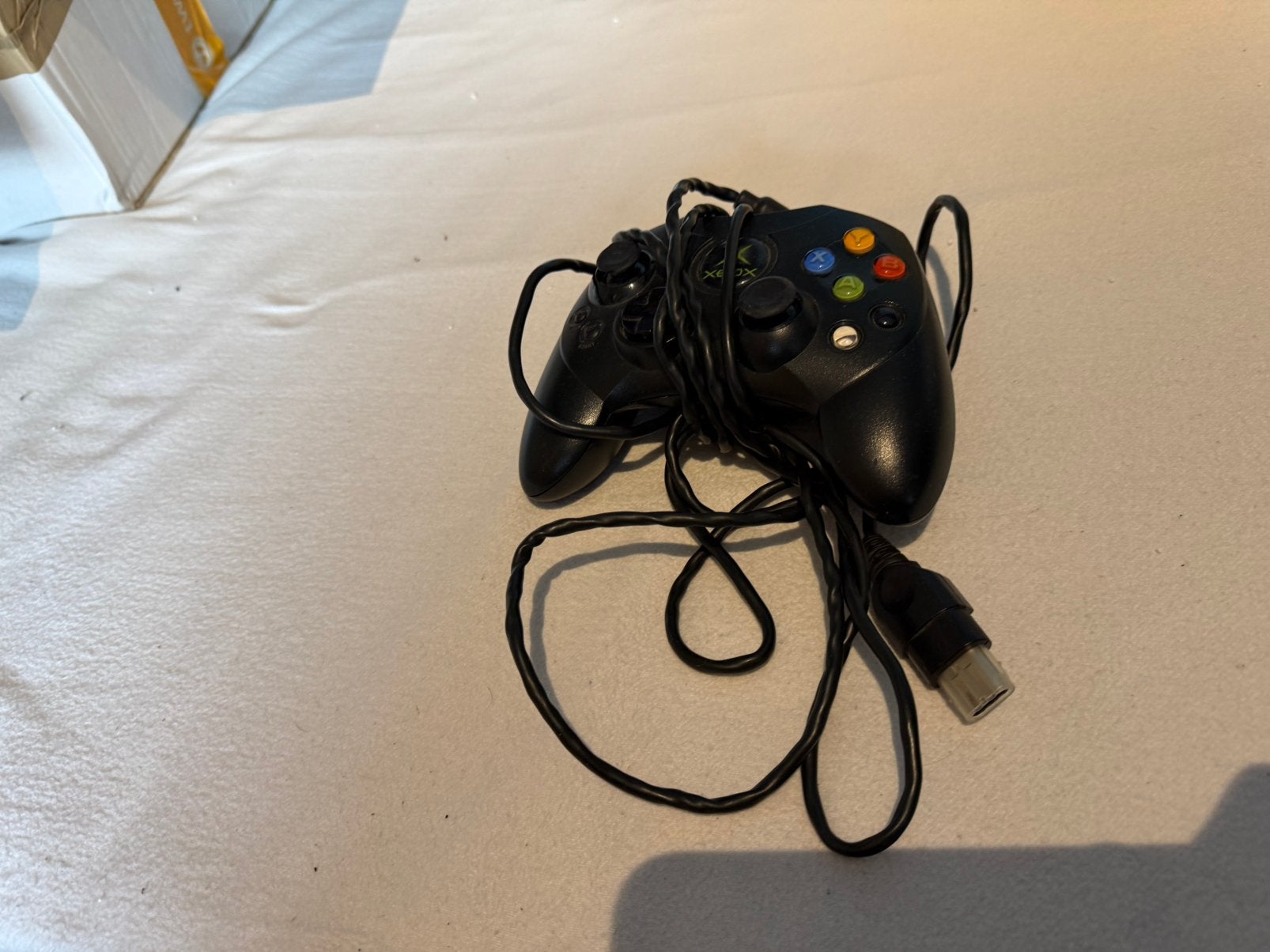 Zwarte xbox controller, Ophalen of Verzenden, Zo goed als nieuw, Controller, Xbox Original
