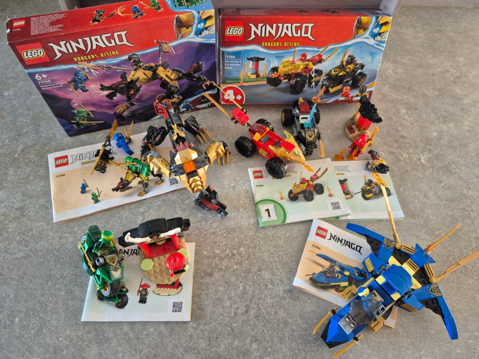 Diverse LEGO Ninjago sets (71790, 71789, 71784, 71778), Ophalen of Verzenden, Zo goed als nieuw