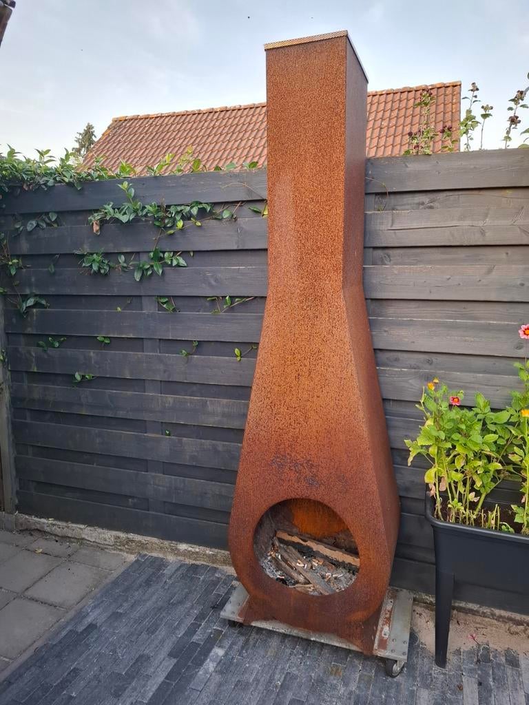 Cortenstalen kachel, Ophalen
