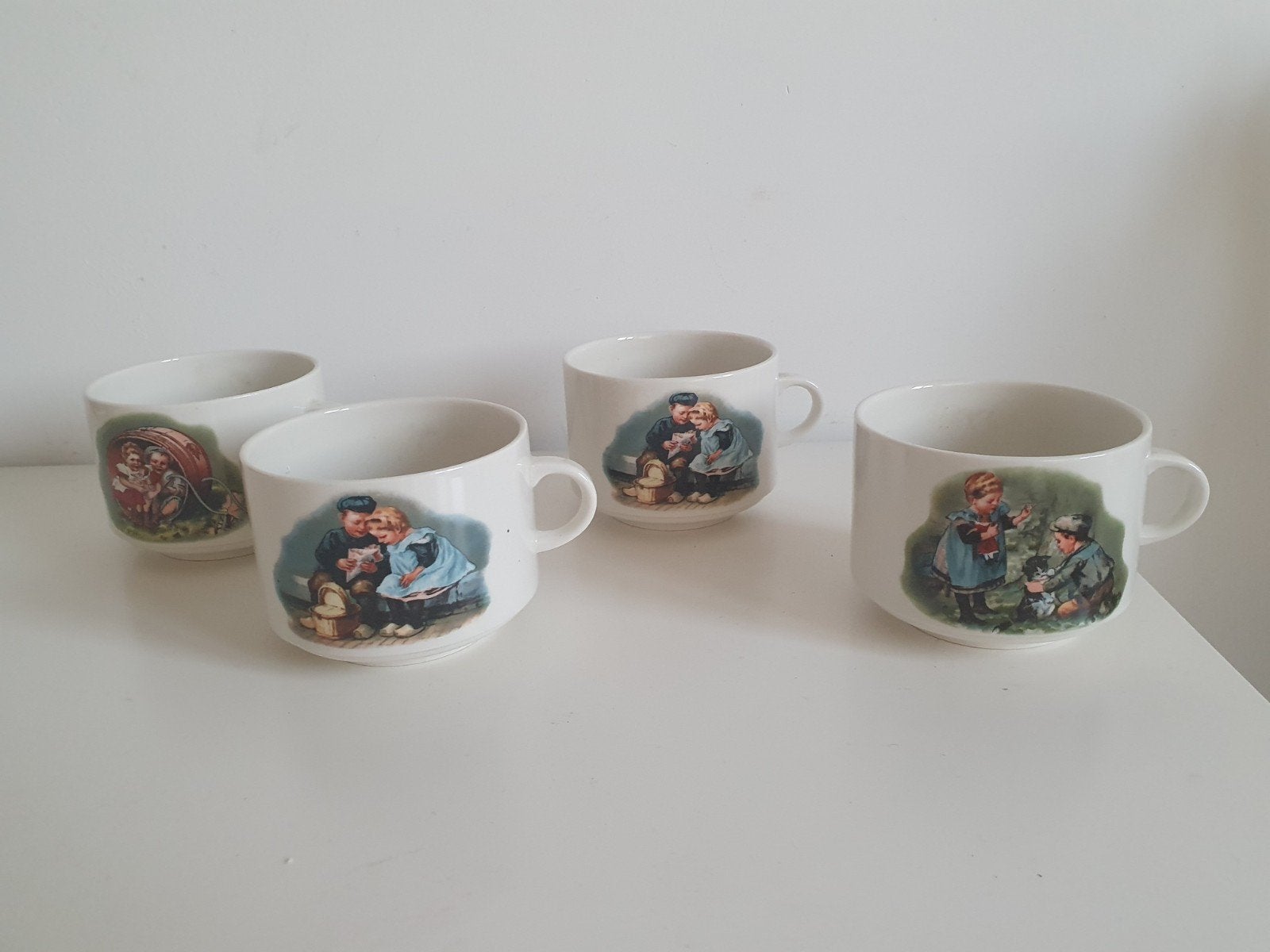 Vintage, villeroy & Boch, 4 niet gebruikte soepkommen, Ophalen, Overige kleuren
