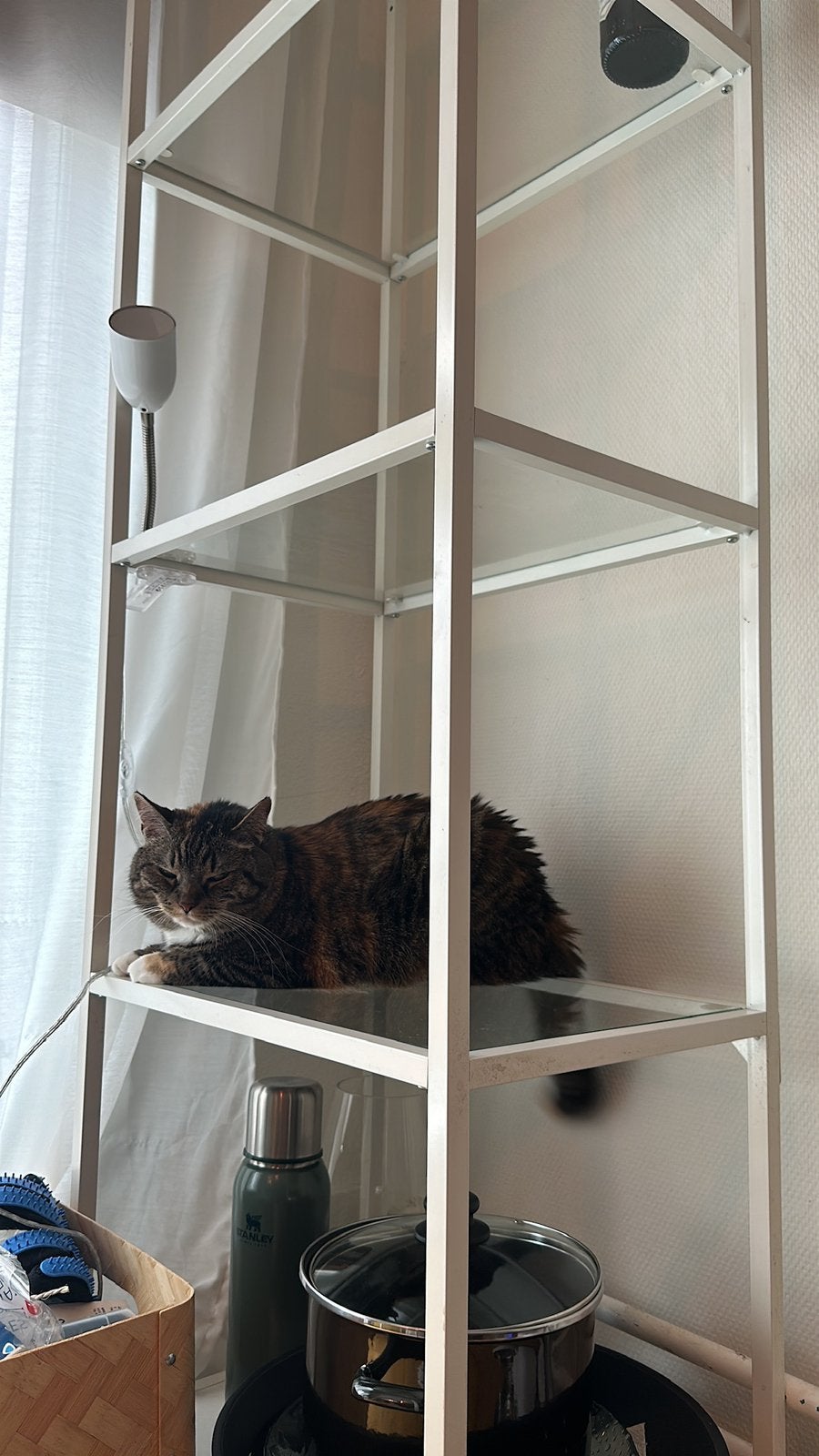 Stellingkast IKEA VITTSJÖ wit, Huis en Inrichting, Ophalen, Gebruikt